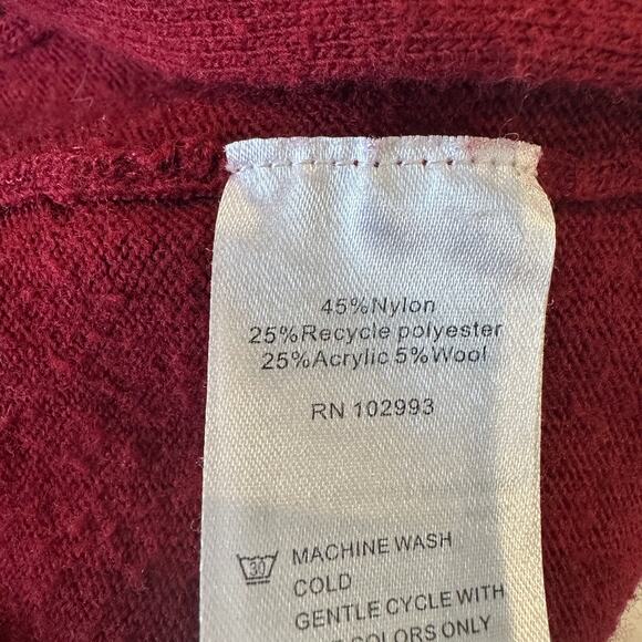 Thakoon Red Mini Sweater Wrap Dress SMALL Knit Career Office Designer $280 - Picture 8 of 10